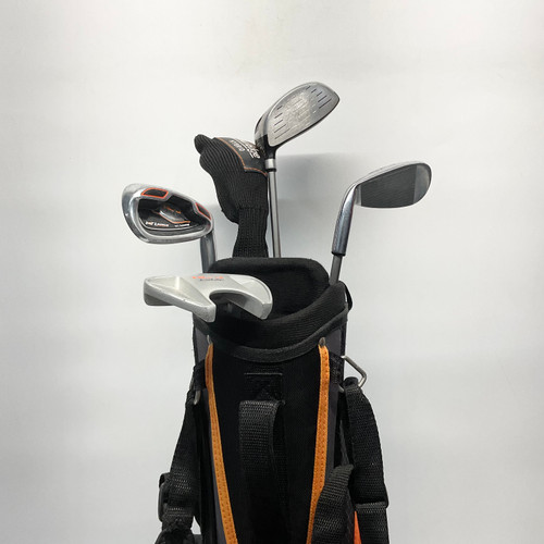 Vist Large View of Product Image Which is Used Tour Edge HOT LAUNCH JR Jr Package Set RH Black/Orange/Grey 6 Piece