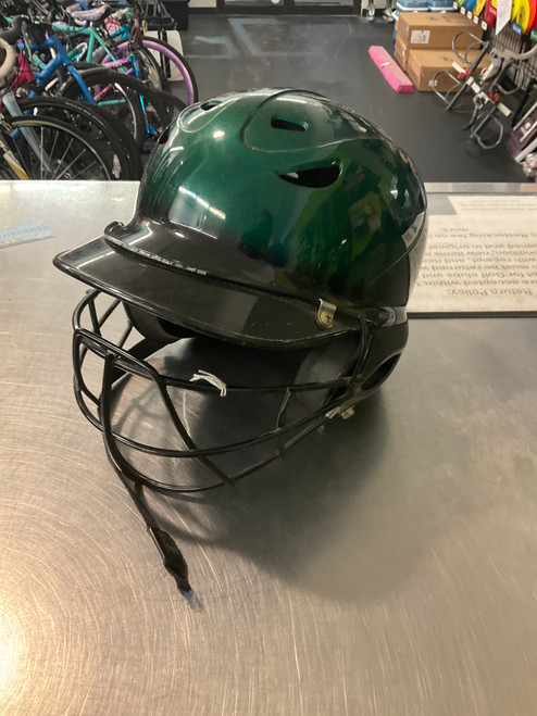 Vist Large View of Product Image Which is Used BRETT SB HELMET Batting Helmet w/Mask Green MD