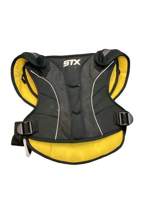 Vist Large View of Product Image Which is Used STX IMPACT Lacrosse Shoulder Pads Black LG