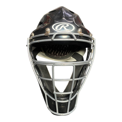 Vist Large View of Product Image Which is Used Rawlings COOLFLO Catchers Helmet w/Mask Black S/M