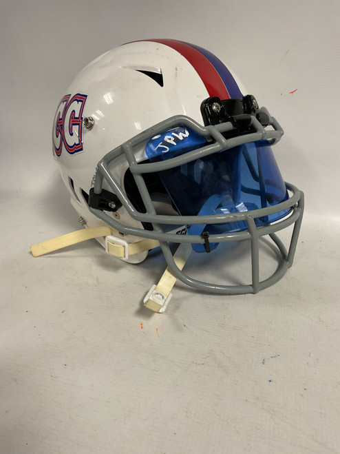 Vist Large View of Product Image Which is Used Schutt VENGEANCE A11 FB Helmet White SM