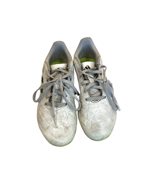 Vist Large View of Product Image Which is Used Adidas Soccer Cleats White Junior 05