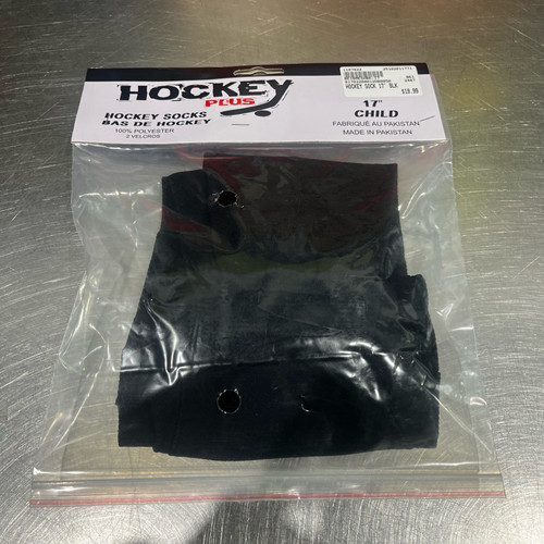 Vist Large View of Product Image Which is New HOCKEY SOCK 17" BLK