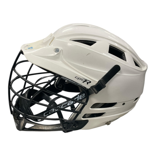 Vist Large View of Product Image Which is Used Cascade CPV-R Lacrosse Helmet White One Size