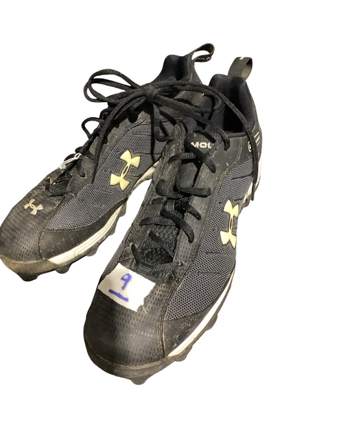 Vist Large View of Product Image Which is Used Under Armour CLEATS BB/SB Cleats Black Senior 9