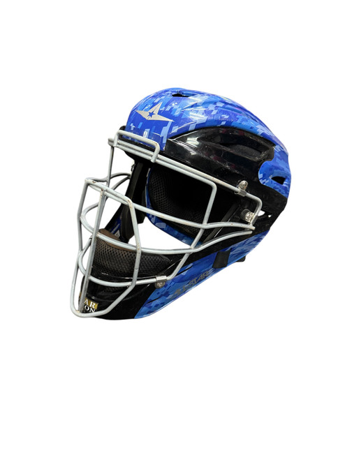 Used All Star SYSTEM 7 MASK Catchers Mask Royal Blue 11885-S000190751 Vist Large View of Product Image Which is Used All Star SYSTEM 7 MASK Catchers Mask Royal Blue
