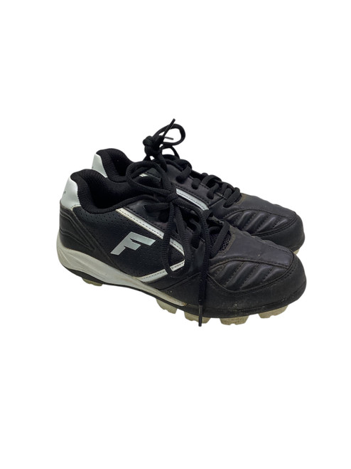 Vist Large View of Product Image Which is Used Franklin BLK/WHT BB/SB Cleats Black Junior 01