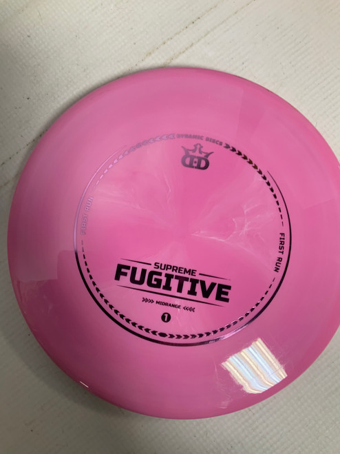 Vist Large View of Product Image Which is Used Dynamic Discs SUPREME FUGITIVE Disc Golf Mid Range Pink 173g