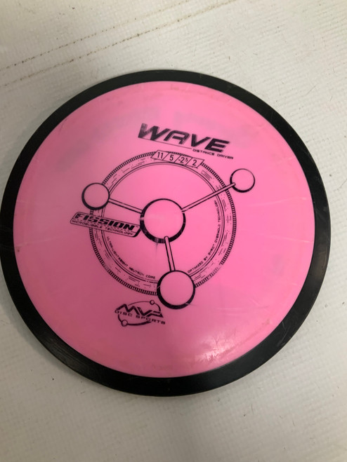 Vist Large View of Product Image Which is Used MVP WAVE FISSION Disc Golf Driver Pink