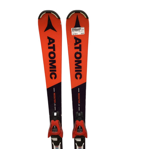 Vist Large View of Product Image Which is Used Atomic REDSTER J4 Boys DH Ski/Binding Red 130 cm