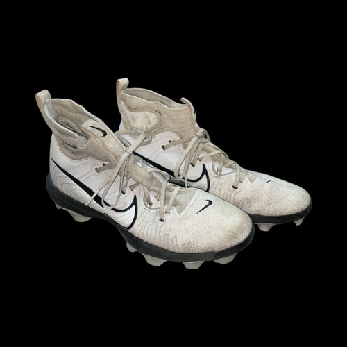 Used Nike WHITE BASEBALL CLEATS 10 BB/SB Cleats White Senior 10 11631-S000453835 Vist Large View of Product Image Which is Used Nike WHITE BASEBALL CLEATS 10 BB/SB Cleats White Senior 10