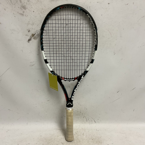Vist Large View of Product Image Which is Used Babolat PURE DRIVE RODDICK Adult Tennis Racquet Black 4 1/4"