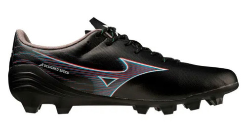 Vist Large View of Product Image Which is MIZUNO ALPHA SELECT P1GA236501 Soccer Cleats Black/Pink Senior 6.5