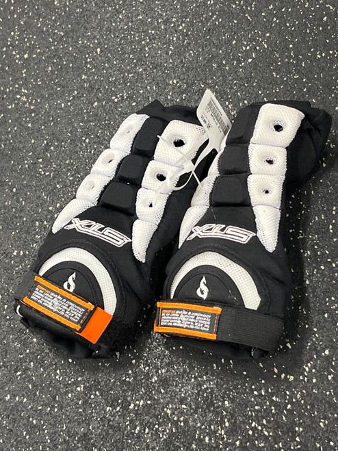 Vist Large View of Product Image Which is Used STX APOLLO Lacrosse Arm Pads/Guards Black SM