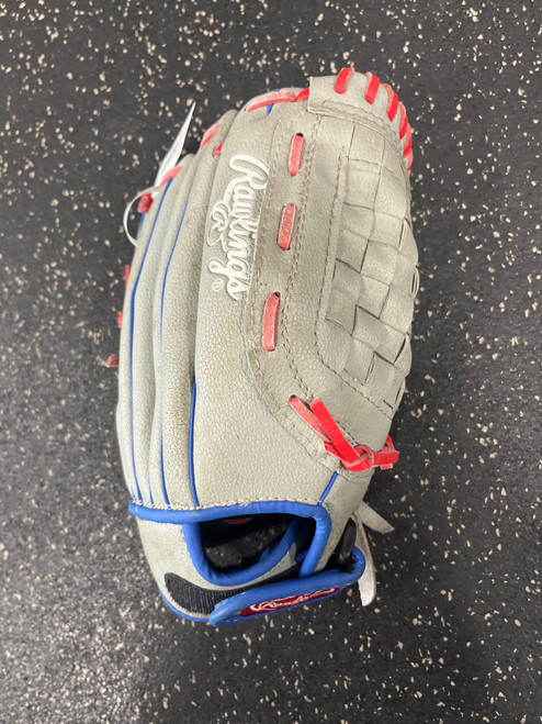 Used Rawlings WPL115GS BB/SB Glove RH Throw Grey 11 1/2" 11726-S000288266 Vist Large View of Product Image Which is Used Rawlings WPL115GS BB/SB Glove RH Throw Grey 11 1/2"