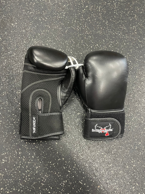 Vist Large View of Product Image Which is Used Century Boxing Gloves Black Senior