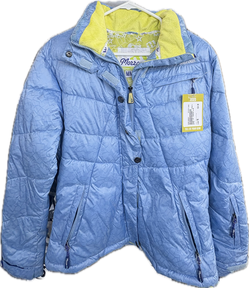 Used Morrow Outerwear Heavy Jacket W Carolina Blue MD Vist Large View of Product Image Which is Used Morrow Outerwear Heavy Jacket W Carolina Blue MD