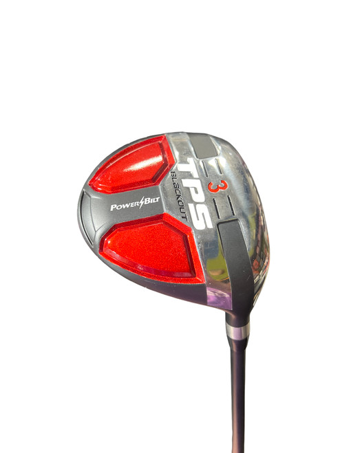 Vist Large View of Product Image Which is Used Powerbilt TPS BLACKOUT Mens Fairway Wood RH 3 Wood