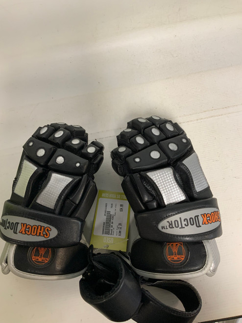 Used Shock DR DA VINCI Lacrosse Gloves Mens Black 12" 11823-S000035360 Vist Large View of Product Image Which is Used Shock DR DA VINCI Lacrosse Gloves Mens Black 12"