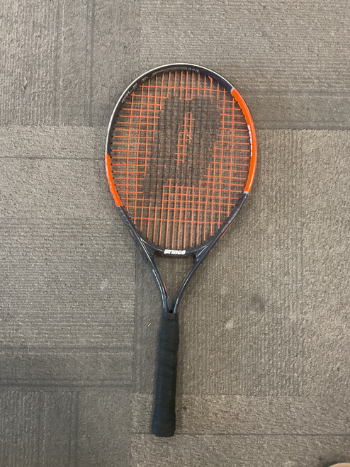 Used Prince THUNDER 110 Adult Tennis Racquet Orange 4 3/8" 11614-S000224031 Vist Large View of Product Image Which is Used Prince THUNDER 110 Adult Tennis Racquet Orange 4 3/8"