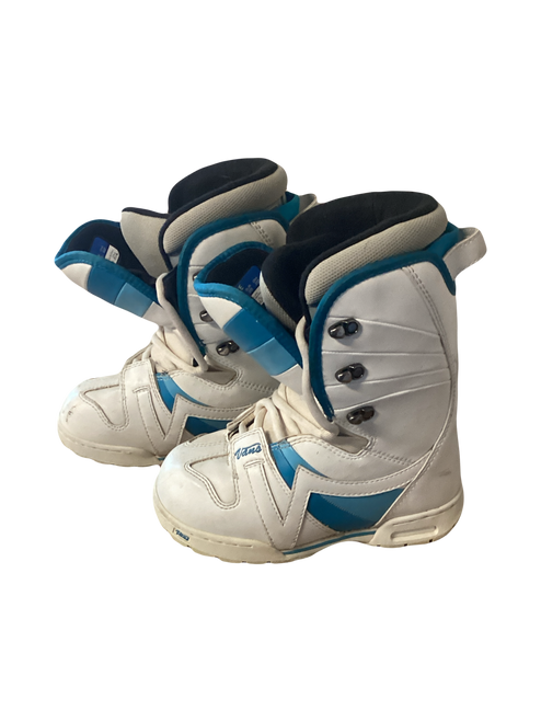 Vist Large View of Product Image Which is Used Vans EMIGRE Womens Snowboard Boots White Senior 5