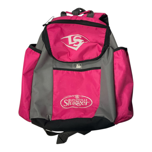Vist Large View of Product Image Which is Used Louisville Slugger BACKPACK BB/SB Player Carry Bag Pink