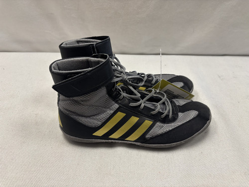 Vist Large View of Product Image Which is Used Adidas Wrestling Shoes Black Youth 09.0