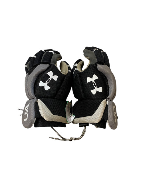 Used Under Armour BLACK AND GREY Lacrosse Gloves Junior Black 8" 11706-S000365959 Vist Large View of Product Image Which is Used Under Armour BLACK AND GREY Lacrosse Gloves Junior Black 8"