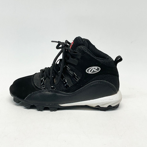 Vist Large View of Product Image Which is Used Rawlings BB/SB Cleats Black Youth 11.0