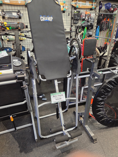 Vist Large View of Product Image Which is Used Body Champ INVERSION TABLE Inversion Table Black