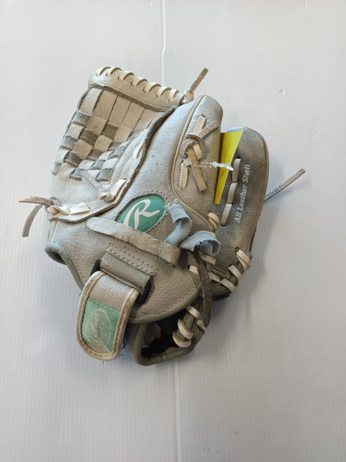 Vist Large View of Product Image Which is Used Rawlings BB/SB Glove RH Throw Grey 11"