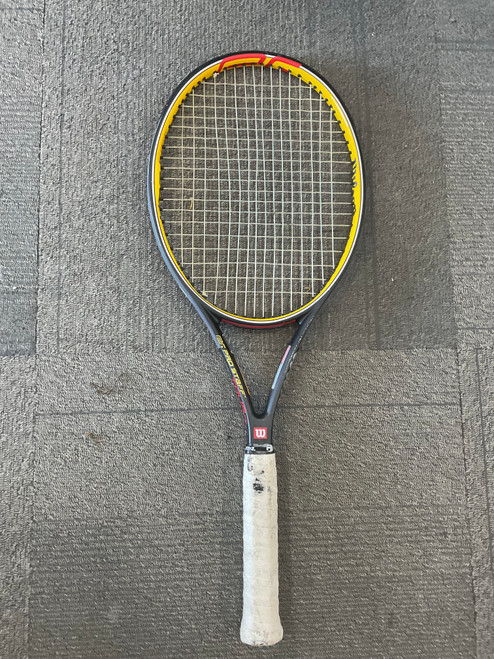 Used Wilson PRO STAFF TOUR 95 Adult Tennis Racquet Grey 4 1/2" 11614-S000224055 Vist Large View of Product Image Which is Used Wilson PRO STAFF TOUR 95 Adult Tennis Racquet Grey 4 1/2"