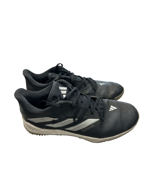 Vist Large View of Product Image Which is Used Adidas TURF BB/SB Cleats Black Senior 7.5