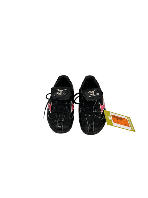 Used Mizuno BB/SB Cleats Black Junior 01 11847-S000030556 Vist Large View of Product Image Which is Used Mizuno BB/SB Cleats Black Junior 01