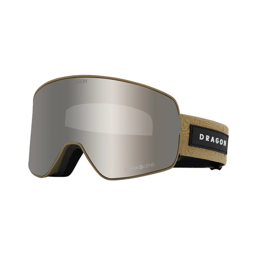 Vist Large View of Product Image Which is New Dragon NFX2 2026 Snow Goggles- Earth/Lumalens Silver Ionized and Amber Lenses