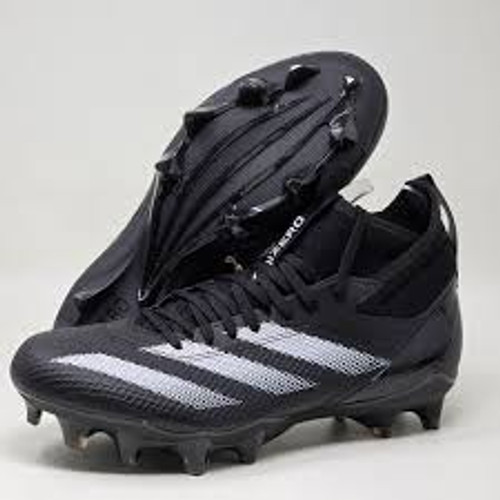 Vist Large View of Product Image Which is New Adidas Adizero Impact Mens 14 Black and White Football Cleats