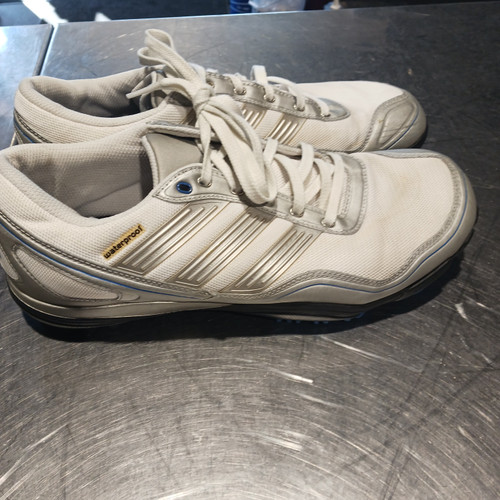 Vist Large View of Product Image Which is Used Adidas Mens Golf Shoes White Senior 10.5