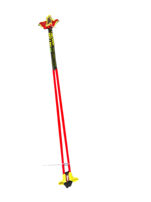 Vist Large View of Product Image Which is Used Leki PRC 700 Carbon Series Trigger Shark Mens Cross Country Ski Poles Yellow 160 cm / 63 in