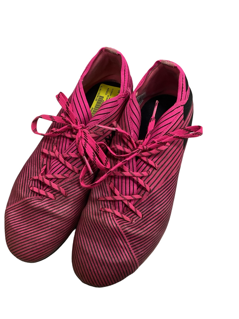 Vist Large View of Product Image Which is Used Adidas NEMESIS Soccer Cleats Pink Junior 04