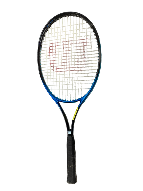 Vist Large View of Product Image Which is Used Wilson MATRIX COMP 110 Adult Tennis Racquet Royal Blue 4 3/8"