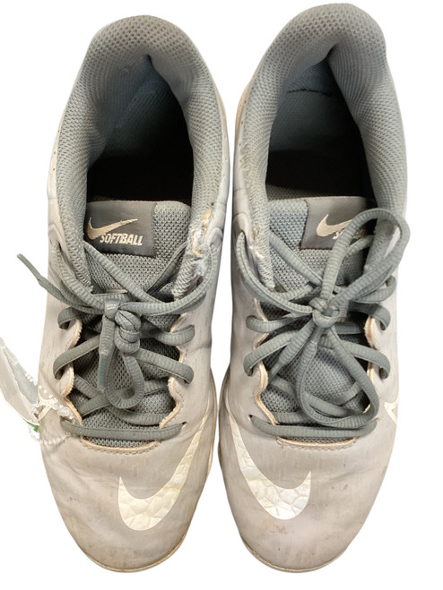 Vist Large View of Product Image Which is Used Nike SOFTBALL 8 GREY BB/SB Cleats Grey Senior 8