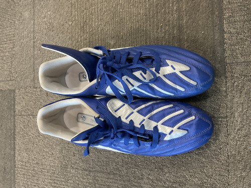 Vist Large View of Product Image Which is Used Adidas Soccer Cleats Navy Blue Senior 11.5
