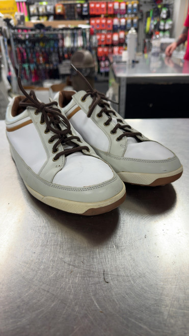 Vist Large View of Product Image Which is Used Foot Joy Mens Golf Shoes White Senior 11