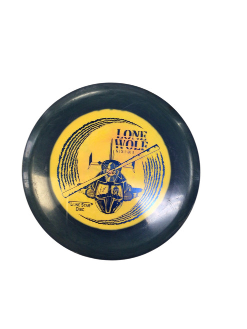 Vist Large View of Product Image Which is Used Lone Star Disc ALPHA LONE WOLF Disc Golf Mid Range Yellow 177g
