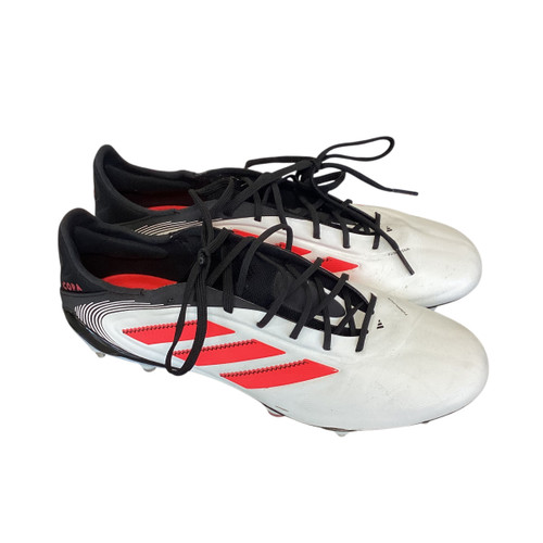 Vist Large View of Product Image Which is Used Adidas COPA PURE 3 Soccer Cleats White Senior 10.5