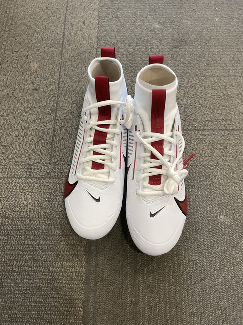 Vist Large View of Product Image Which is Used Nike VAPOR EDGE PRO 360 Adult FB Cleats Cardinal And White Senior 7.5