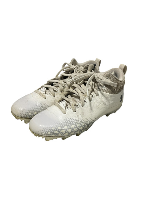 Used Under Armour Jr FB Cleats White Junior 05.5 11834-S000042283 Vist Large View of Product Image Which is Used Under Armour Jr FB Cleats White Junior 05.5