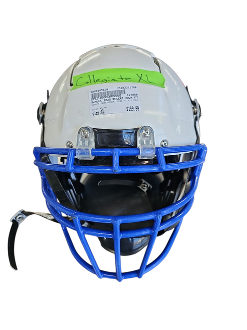 Vist Large View of Product Image Which is Used Schutt 2025 RECERT 2024 F7 VTD COLLEGIATE FB Helmet White XL