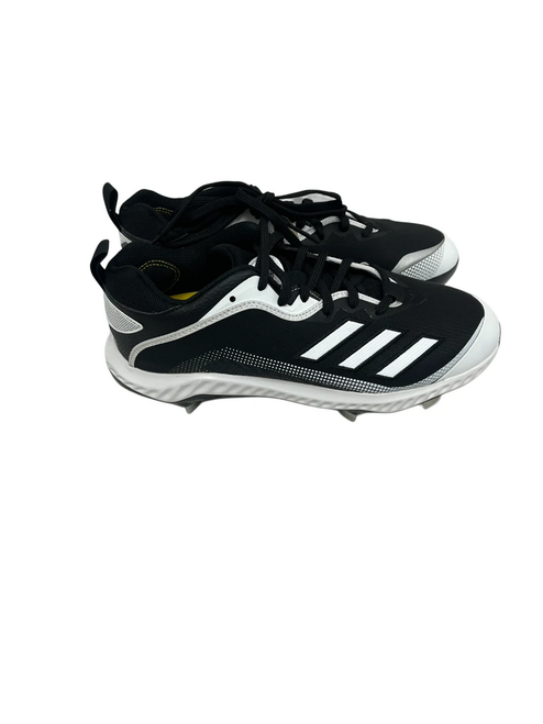 Vist Large View of Product Image Which is New Adidas Icon 6 Bounce Mens 8.5 Black and White Metal Baseball Cleats