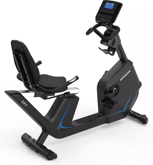 Vist Large View of Product Image Which is New HORIZON 5.0 RECUMBENT BIKE